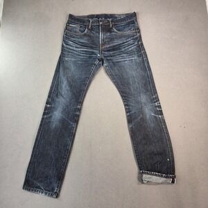 Esprit Selvedge Jeans Mens Blue Whiskers Slim Straight Fits 29x30